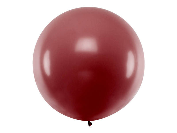 Jumbo balon - bordo rdeča barva, 100 cm - Mojbalon