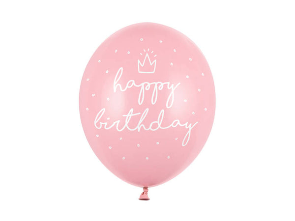 Balon iz lateksa - Happy Birthday, 6kom, 28cm