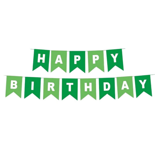 Viseč napis - Happy Birthday, zelen