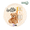Balon folija - Hello Baby, medved, 46cm