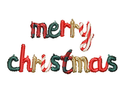 Balon folija – Napis Merry Christmas, 143 cm
