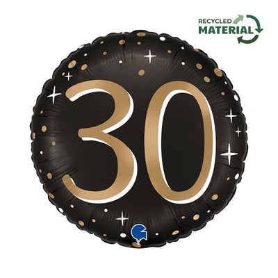 Balon folija - Številka 30, črne barva