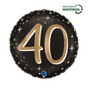Balon folija - Številka 40, črne barva