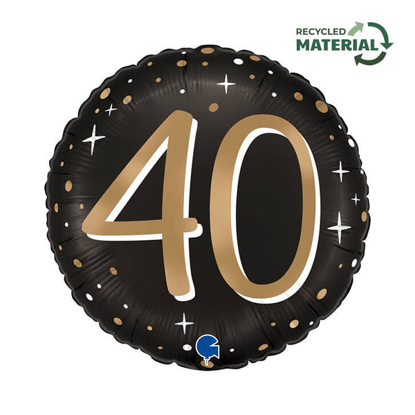 Balon folija - Številka 40, črne barva