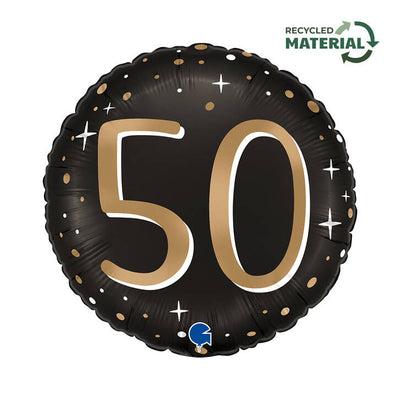 Balon folija - Številka 50, črne barva