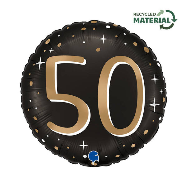 Balon folija - Številka 50, črne barva