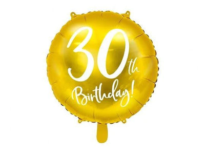 Okrogli Folija Balon - 30th Birthday