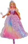 Balon folija - Barbie, roza, 96 cm
