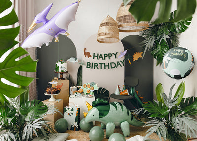 Balon folija "Happy Birthday" Dino, 35 cm - Mojbalon