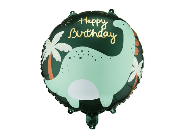 Balon folija "Happy Birthday" Dino, 35 cm - Mojbalon