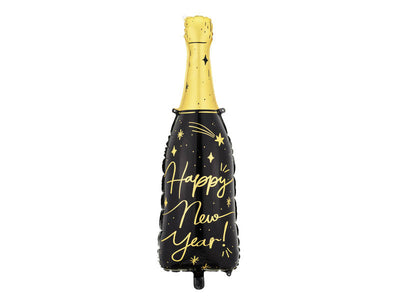 Balon folija - Happy New Year, steklenica