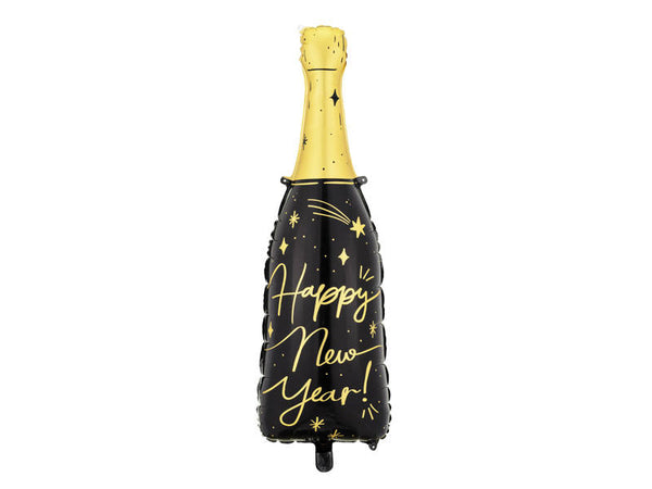 Balon folija - Happy New Year, steklenica