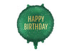 Balon folija - Happy Birthday, zelen, 35 cm