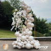 Jumbo balon - Bela biserna, 45 cm