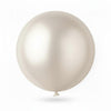 Jumbo balon - Bela biserna, 45 cm