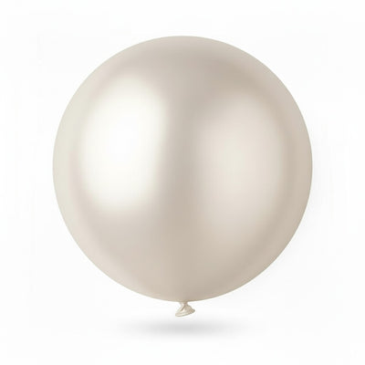 Jumbo balon - Bela biserna, 45 cm