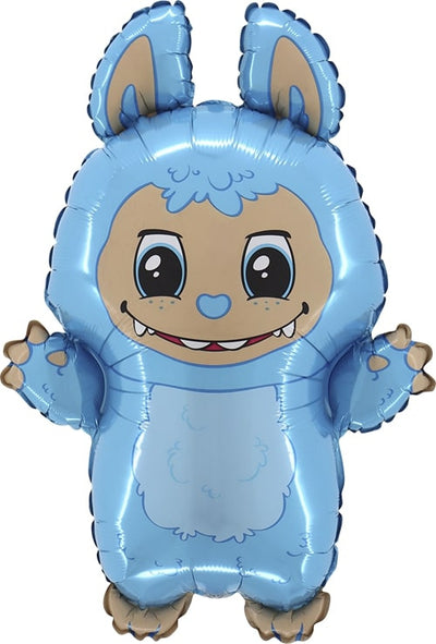 Balon folija - Labubu, modra barve, 60 cm