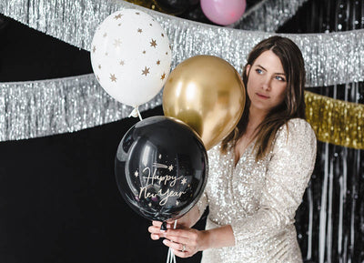 Baloni iz lateksa Happy New Year, 6 balonov