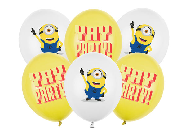 Baloni lateks - Minion, 6 kos