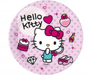 Papirnati krožniki - Hello Kitty, 8 kom