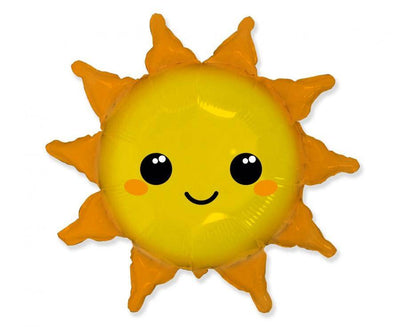 Rumeni folijski balon v obliki sonca