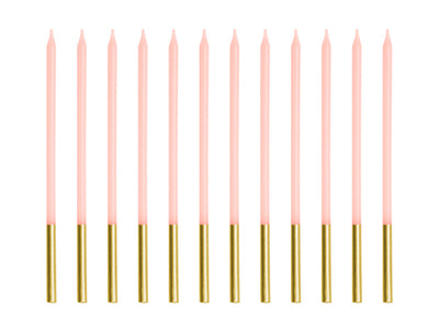 Svečke za torto – roza, 12 kom