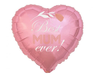 Balon folija - Best mum ever - srce
