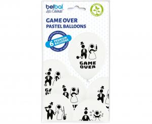 Balon iz lateksa "Game Over", fantovščina / dekliščina