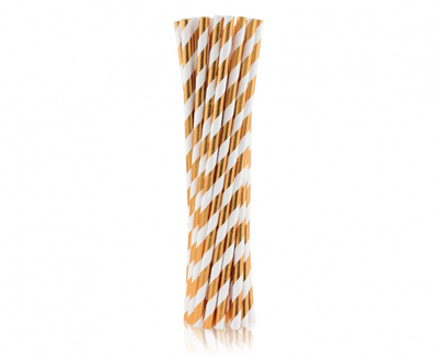 Papirnate slamice - Rose gold, 24kos