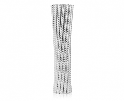 Papirnate slamice - Silver chevron