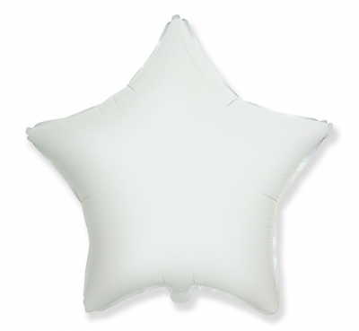 Balon folija - Zvezda, bela barva - Mojbalon