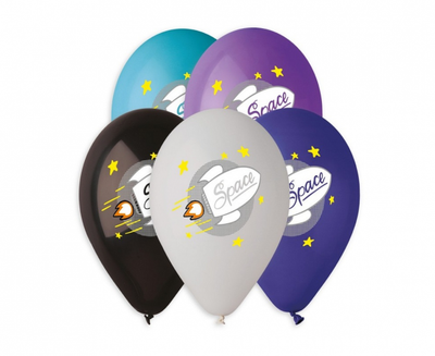 Baloni iz lateksa - Space, 5 balonov