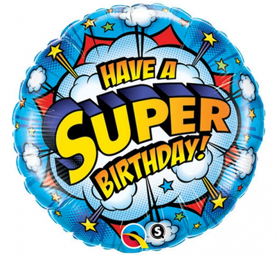 Balon folija - "Have A Super Birthday",45cm
