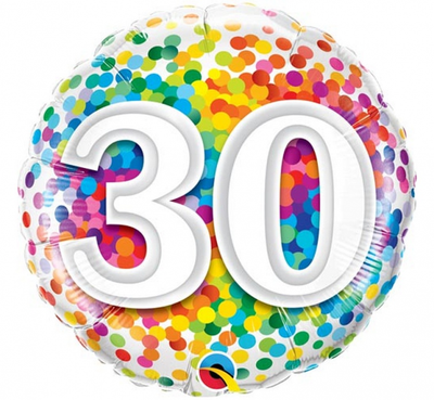Balon folija za 30. rojstni dan
