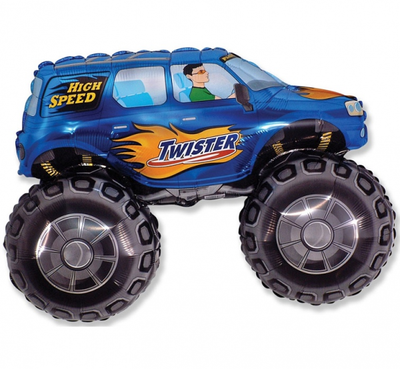 Balon folija - Twister car, modra barva