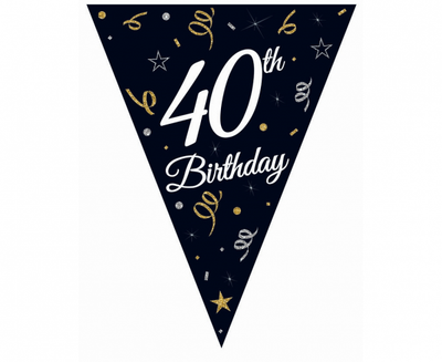 Girlanda zastavice - 40th Birthday