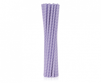 Papirnate slamice - Lilac chevron