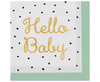 Papirnate serviete - Hello Baby, zelena barva