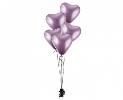 Balon iz lateksa - srce, platinum svetlo vijolična barva