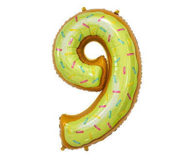 Balon za rojstni dan številka 9, 78cm