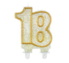 Svečka številka 18, zlata barva