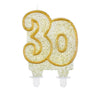 Svečka številka 30, zlata barva