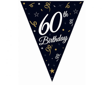 Girlanda zastavice - 60th Birthday
