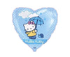 Balon folija - Hello Kitty, modra barva