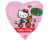 Balon folija - V obliki srca Hello Kitty