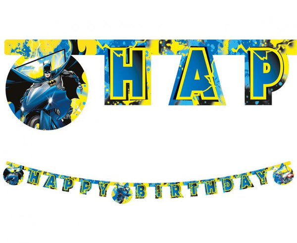 Viseč napis Happy Birthday, Batman, 200cm