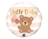 Balon folija - Hello Baby, medvedek, 46cm