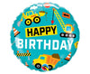 Balon folija - Happy Birthday, Construction, 46cm