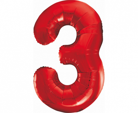 Balon številka 3, rdeča