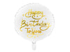 Balon folija za rojstni dan Happy Birthday, 35cm